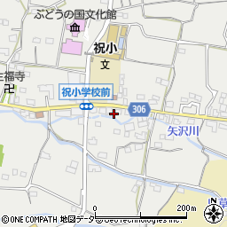 山梨県甲州市勝沼町下岩崎950周辺の地図