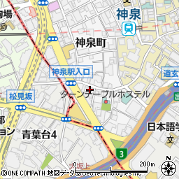 東京都渋谷区神泉町11周辺の地図