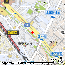 渋谷 焼肉&肉寿司 まるきん食堂 渋谷並木橋店周辺の地図