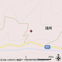 山梨県大月市七保町浅川1554周辺の地図