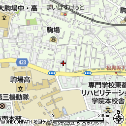 パークジャパン駒場第２駐車場周辺の地図