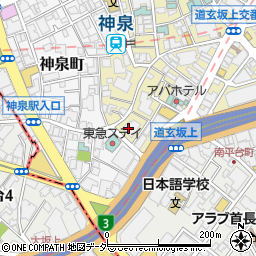 マルエツプチ渋谷神泉店周辺の地図