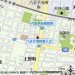 八王子上野町郵便局 ＡＴＭ周辺の地図