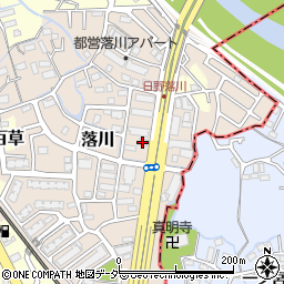 ファミリーマート日野四谷橋店周辺の地図