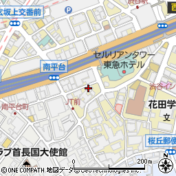 渋谷南平台のごりょんさん周辺の地図