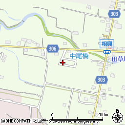 山梨県笛吹市一宮町中尾372周辺の地図