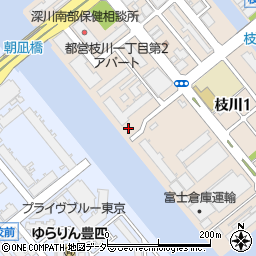 パークジャパン枝川第１駐車場周辺の地図