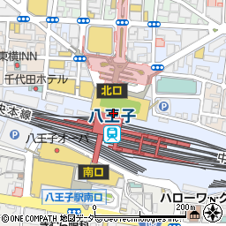 東京都八王子市旭町周辺の地図