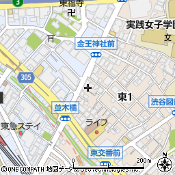 カスティル渋谷周辺の地図