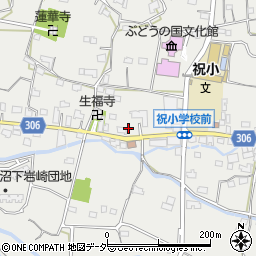 山梨県甲州市勝沼町下岩崎1951周辺の地図