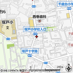 世田谷千歳台郵便局周辺の地図