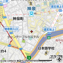 洋服のお直しおやゆび姫　渋谷神泉店周辺の地図