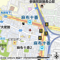 鍵の１１０番泉岳寺・東麻布周辺の地図