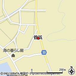 福井県三方郡美浜町菅浜周辺の地図