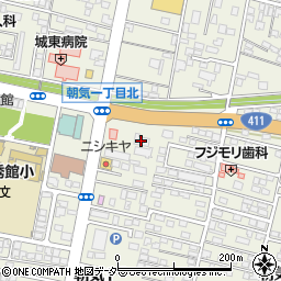 甲府信用金庫朝気支店周辺の地図