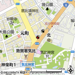 ＥＮＥＯＳ敦賀ＳＳ周辺の地図