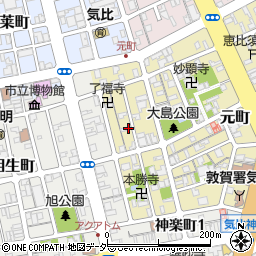〒914-0076 福井県敦賀市元町の地図