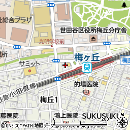 松屋梅ヶ丘店周辺の地図