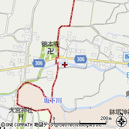 山梨県甲州市勝沼町下岩崎416周辺の地図