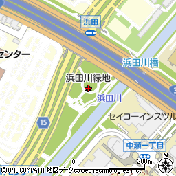 千葉市浜田川緑地周辺の地図