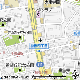 東京都世田谷区船橋7丁目17-8周辺の地図