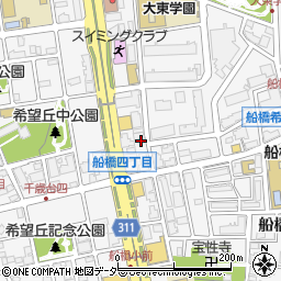 東京都世田谷区船橋7丁目17-24周辺の地図