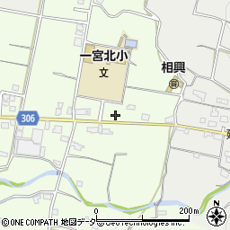 山梨県笛吹市一宮町中尾981周辺の地図