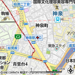 東京都渋谷区神泉町13-9周辺の地図