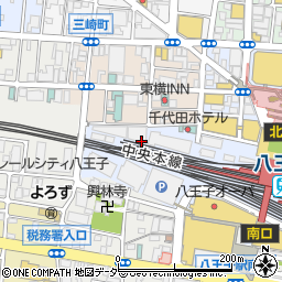 東京都八王子市旭町4周辺の地図