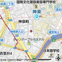 東京都渋谷区神泉町7周辺の地図