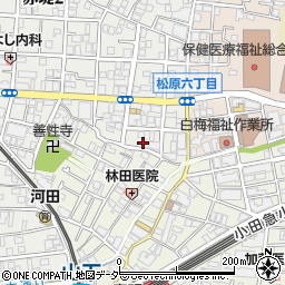 東京都世田谷区赤堤2丁目4周辺の地図