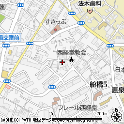 東京都世田谷区船橋5丁目周辺の地図