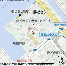 東京都中央区勝どき5丁目周辺の地図
