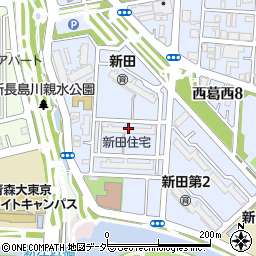 公社新田住宅自治会周辺の地図