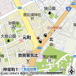 福井県敦賀市元町6周辺の地図