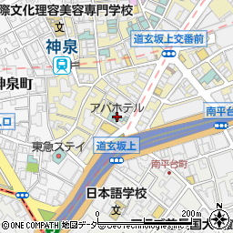 アパホテル渋谷道玄坂上周辺の地図
