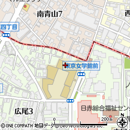 東京女学館中学校・高等学校周辺の地図
