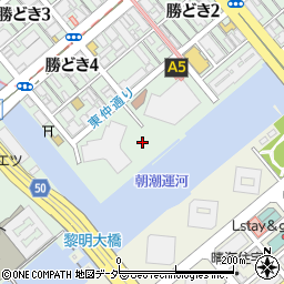 東京都中央区勝どき4丁目6周辺の地図