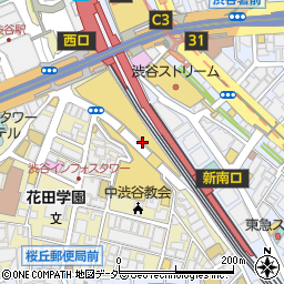 東京都渋谷区桜丘町3-16周辺の地図