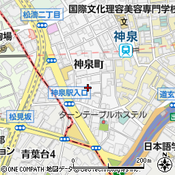 東京都渋谷区神泉町13周辺の地図