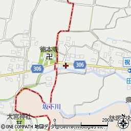 山梨県甲州市勝沼町下岩崎334周辺の地図