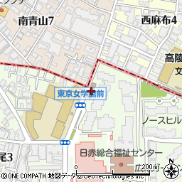 渋谷広尾四郵便局周辺の地図