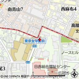 東京都渋谷区広尾4丁目1-21周辺の地図