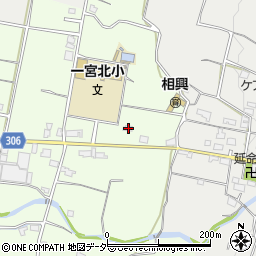 山梨県笛吹市一宮町中尾957周辺の地図