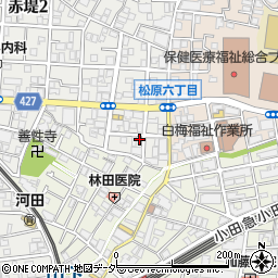 東京都世田谷区赤堤2丁目4-11周辺の地図