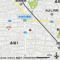 東京都世田谷区赤堤1丁目9周辺の地図