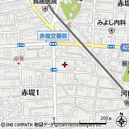 東京都世田谷区赤堤1丁目9周辺の地図