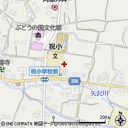 山梨県甲州市勝沼町下岩崎962周辺の地図