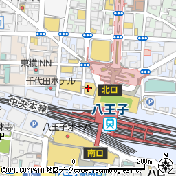 居楽屋白木屋 八王子北口駅前店周辺の地図