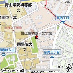 白根記念渋谷区郷土博物館・文学館周辺の地図